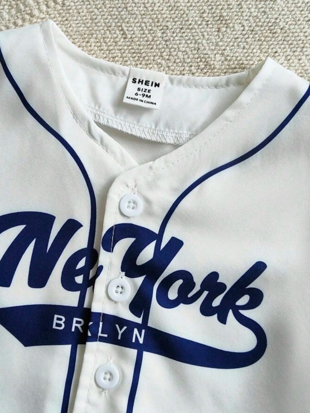 Toddler Boy New York Graphic Baseball Tee & Denim Shorts Set - 12-18M - Picture 5 of 7